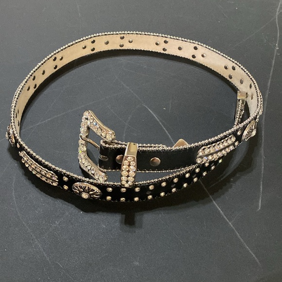 Black Rhinestone Belt - Picture 1 of 9